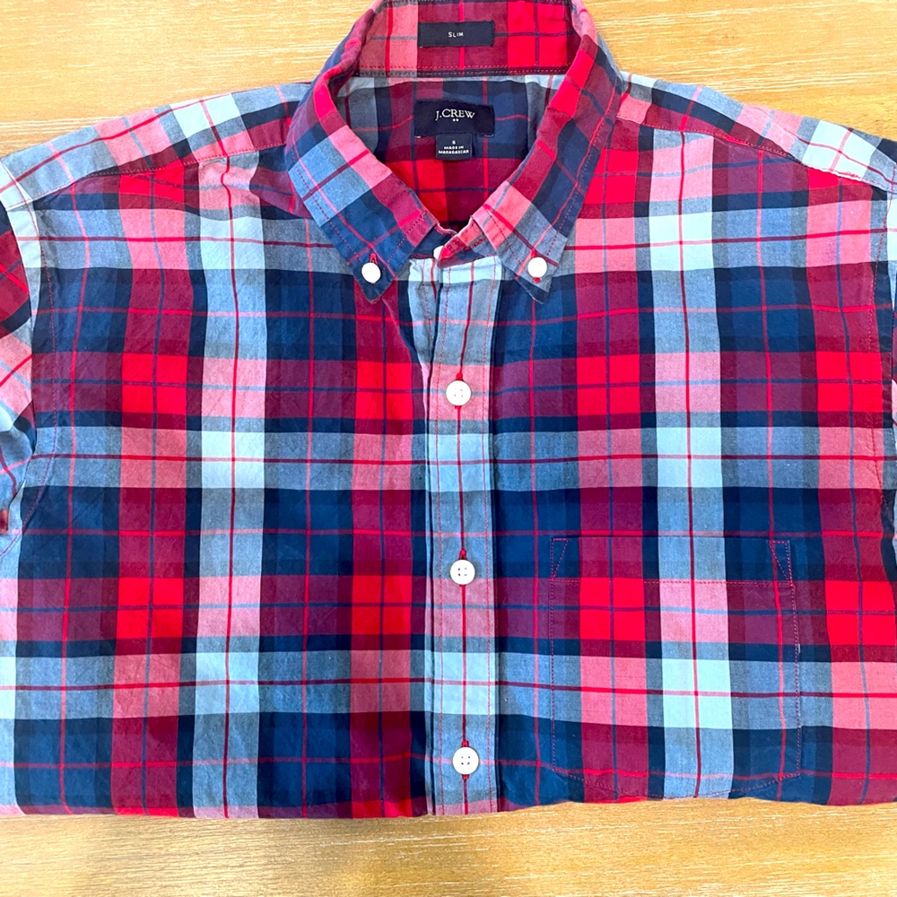 J. Crew Factory Long Sleeve Button Up Shirt (Slim)